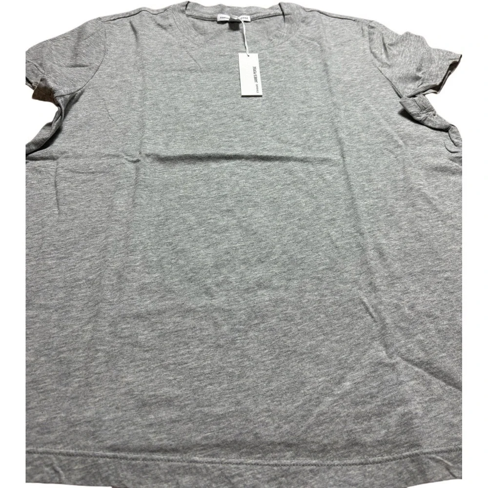 James Perse Women's Size 3 Standard Gray Short Sleeve T Shirt Made In USA NWT - Picture 4 of 7